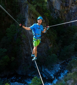 Aktivurlaub Meran - Naturns: Rafting & Hochseilgarten